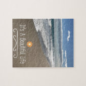 Sein ein schönes Leben am Strand Puzzle (Horizontal)