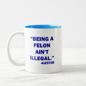 "Sein ein Täter ist nicht illegale" Tasse (Links)