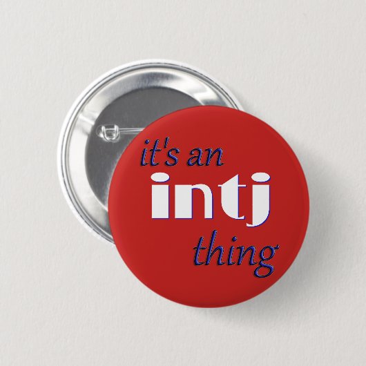 Sein eine INTJ Sache! MBTI Button (Vorne & Hinten)