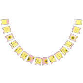 Sein eine Mädchen-Sonnenblume-Babyparty-Fahne Wimpelkette (Alle)