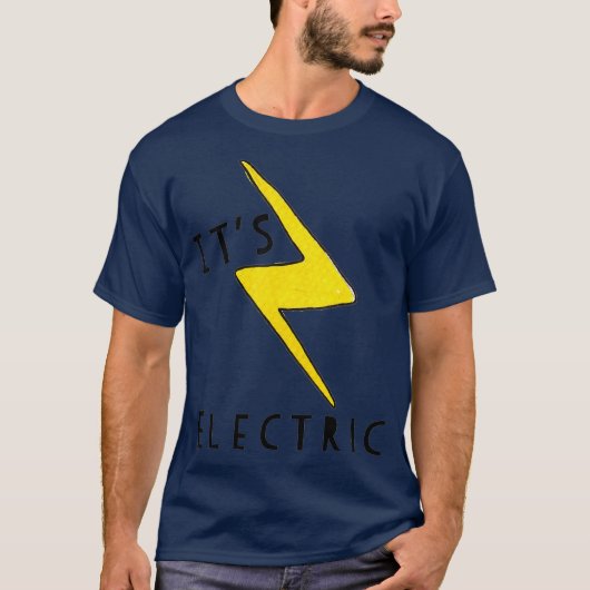 Sein elektrischer lustiger Blitzschlag T-Shirt (Vorderseite)