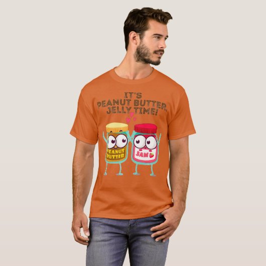 Sein Erdnuss Butter Jelly Time Funny Geschenk Idee T-Shirt (Vorne ganz)