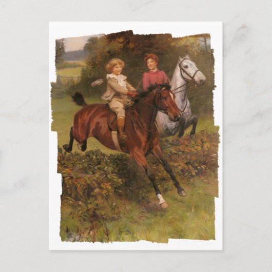 Sein erster Zaun Postkarte (Vorderseite)