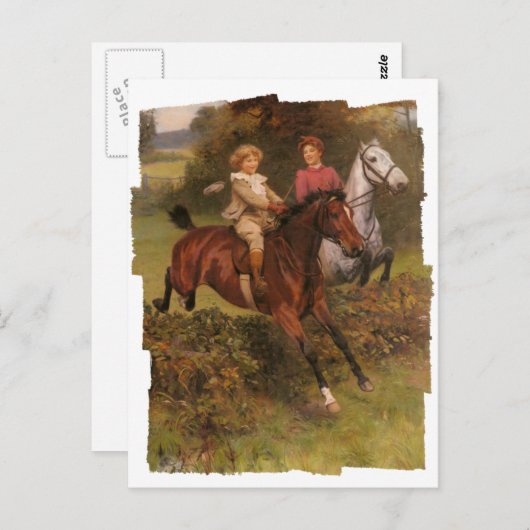 Sein erster Zaun Postkarte (Vorne/Hinten)