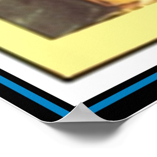 Sein erstes Shave Vintage Poster (Ecke)