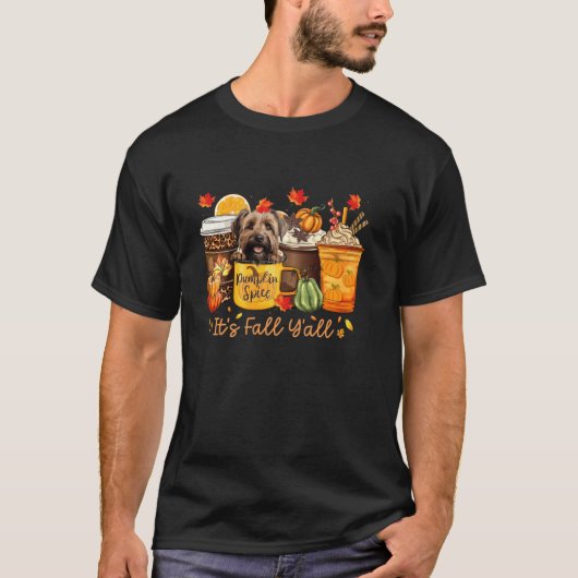 Sein Fall Y all Yorkshire Terrier Coffee Pumpkin S T-Shirt (Vorderseite)