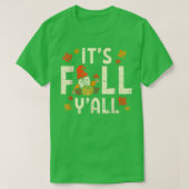 Sein Fall Yall Gnome Pumpkin Halloween Erntedank T-Shirt (Design vorne)