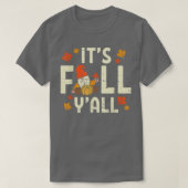 Sein Fall Yall Gnome Pumpkin Halloween Erntedank T-Shirt (Design vorne)