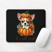 Sein Fall Y'all Niedlicher Floral Pumpkin Chihuahu Mousepad (Mit Mouse)