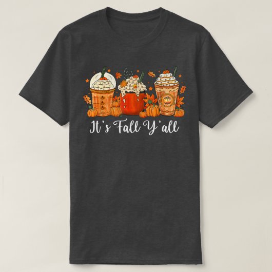Sein Fall Yall Pumpkin Gewürzspass Herbst Gefallen T-Shirt (Design vorne)