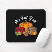 Sein Fall Yall Pumpkin Leopard Print Herbst Thanks Mousepad (Mit Mouse)