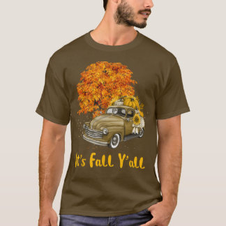 Sein Fall Yall Pumpkin Truck Herbstbaum Hallo Fall T-Shirt