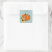 Sein Fall Y'all Pumpkins ernten Sonnenblumen Moder Quadratischer Aufkleber (Tasche)