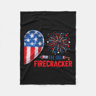 Sein Firecracker 4. Juli Funny Couple Costume Patr Fleecedecke