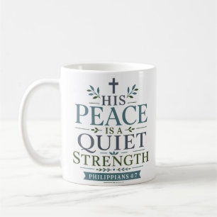 Sein Friede Ist Eine Stille Kraft Christliches Zit Kaffeetasse