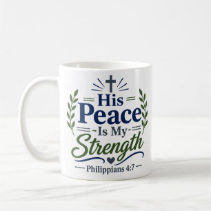 Sein Friede ist meine Stärke Klassischer christlic Kaffeetasse