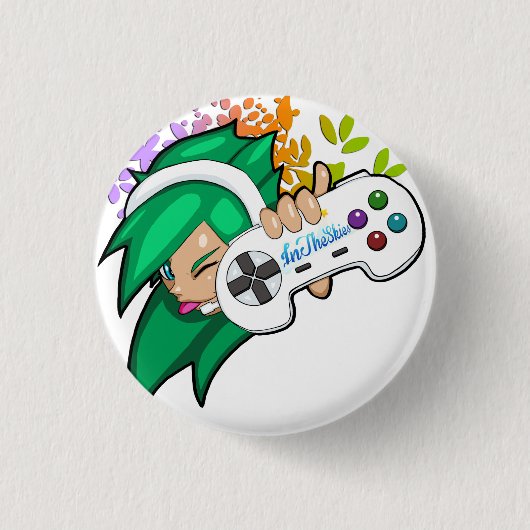 SEIN GamerGirl kleiner Knopf Button (Vorderseite)