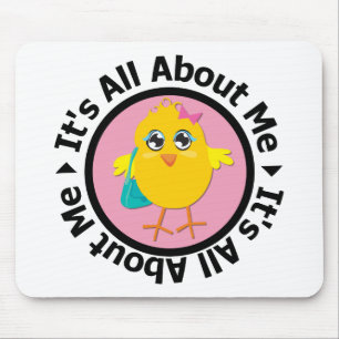 Sein ganz ungefähr ich Küken (Rosa) Mousepad