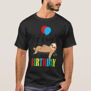Sein Geburtstag Lazy Funny Funny Funny präsentiert T-Shirt