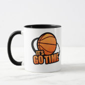 Sein gehen Zeit-Basketball-Tasse Tasse (Links)