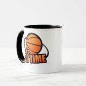 Sein gehen Zeit-Basketball-Tasse Tasse (Vorderseite Links)