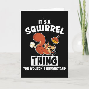 Sein Geschenk für Eichhörnchen und Silhouette Karte