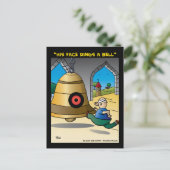 "Sein Gesicht rennt eine Glocke Postkarte (Stehend Vorderseite)