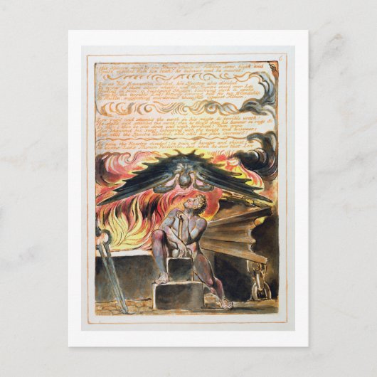 'Sein Gespenst Driv'n..', Teller 6 aus 'Jerusalem' Postkarte (Vorderseite)