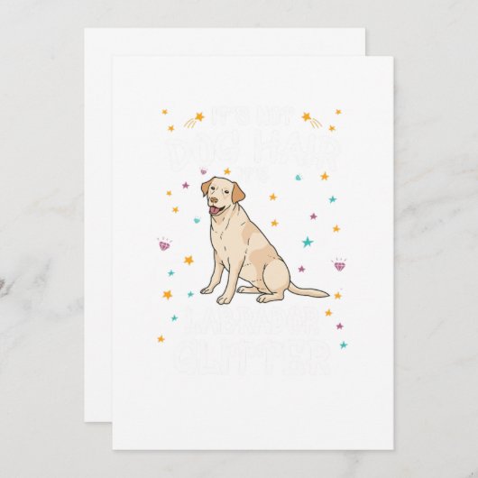 Sein Glitzer in Labrador ist nicht gefangen Einladung (Vorne/Hinten)