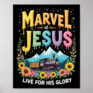 Sein Glory Junction Train True North Christliches Poster