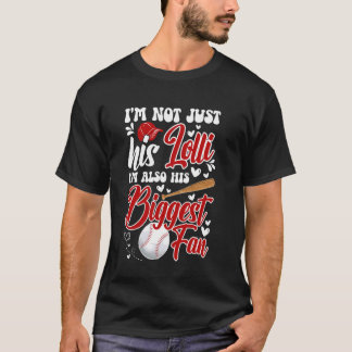 Sein größter Fan Baseball Lolli eines Baseballspie T-Shirt