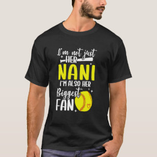 Sein größter Fan Softball Nani eines Softballspiel T-Shirt