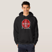 Sein Hammer-Zeit-Zimmermann oder Handwerker Hoodie (Vorne ganz)