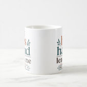 Sein Hand führt mich Bibelvers Zitat Kaffeetasse (Mittel)