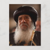 Sein Heiliger Papst Shenouda III Postkarte (Vorderseite)