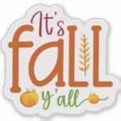 Sein Herbst Aufkleber (Vorderseite)