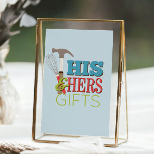 Sein & Hers Hammer Whisk Couple Dusche Geschenke S Poster