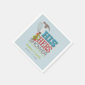 Sein & Hers Hammer Whisk Handy Couple Dusche Serviette (Ecke)