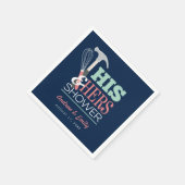 Sein & Hers Hammer Whisk Handy Couple Dusche Serviette (Ecke)