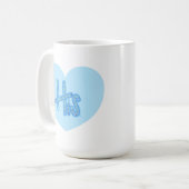 Sein Herz Becher Kaffeetasse (Vorderseite Links)