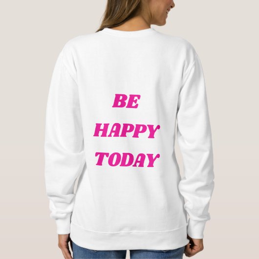 SEIN HEUTE glücklich comfydreams Pullover (Rückseite)