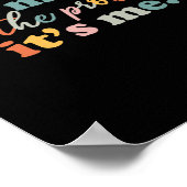 Sein Ich Hallo bin ich das Problem ist es mir Spaß Poster (Ecke)