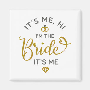Sein Ich Hallo in der Bridge seine Me Wedding Day  Magnet