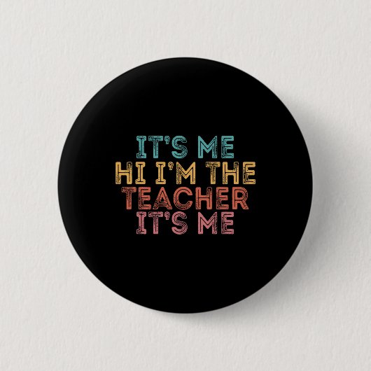Sein Ich Hallo ist der Lehrer Es ist Me1 Button (Vorderseite)