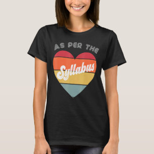 Sein in der Lehre Lehre Retro Academi T-Shirt