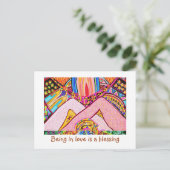 Sein in der Liebe ist ein Segen Postkarte (Stehend Vorderseite)