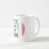 sein in meiner dna italy Flagge Souvenirgeschenk Kaffeetasse (VorderseiteRechts)