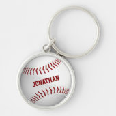 sein individuelle Name-Sportbaseball Schlüsselanhänger (Vorne)