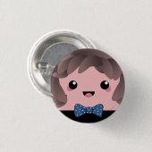 Sein Junge | Baby Boy Gender Reveal Button (Vorne & Hinten)