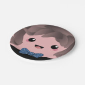 Sein Junge | Baby Boy Gender Reveal Pappteller (Schrägansicht)